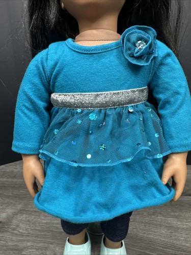 OG Our generation Doll Black And Brown Hair Brown Eyes 18” - Imagen 3 de 16