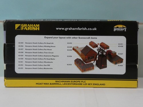 SCENECRAFT 42-033 N GAUGE HAMPTON HEATH COLLIERY BLACKSMITHS Boxed Graham Farish - Picture 10 of 13
