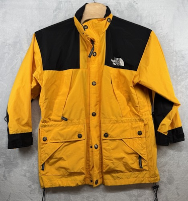 #ad North Face Gore Tex Jacket Yellow Vintage TNF Men#x27;s Size Small NO HOOD READ $67.69