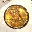 1958-D Lincoln Wheat 1c ~ Choice GEM BU ~ Red / Orange Multi-Color Obv. ~ X33