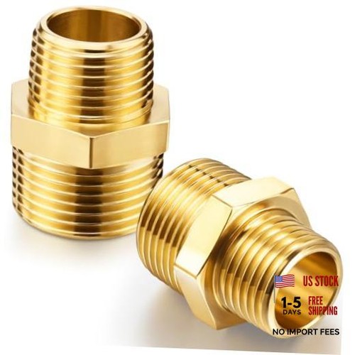 Pieces Brass Nipple 3/4 X 1/Inch Npt NPT Pipe Fitting 3/4 x 1/2 Inch NPT 2