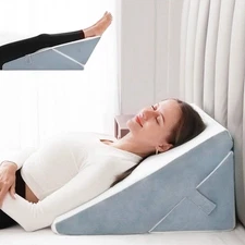 Wedge Pillow for Sleeping, 9 & 12 Inch Adjustable Bed Wedge Pillow for Back Pain