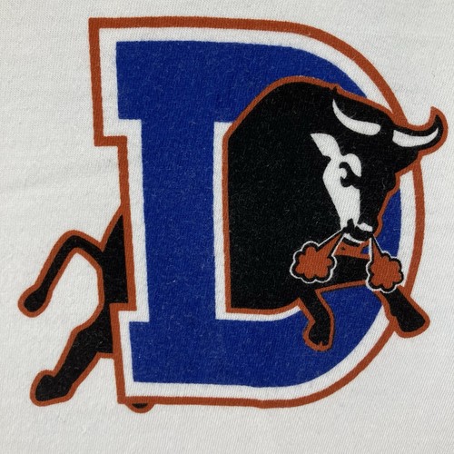 Durham Bulls Maglia T Shirt Uomo 2XL Bianco Minor League Baseball Crash Davis - Foto 4 di 13