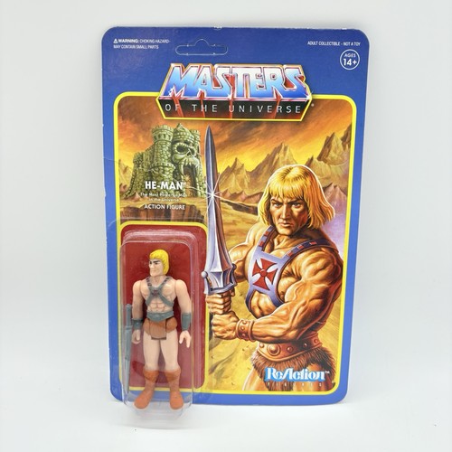 Super7 ReAction Masters of the Universe He-Man 3.75" Action Figure 2018 Bad Card
