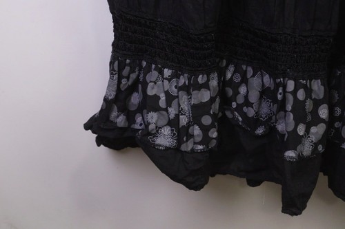 EWA I WALLA Black Cotton Striped Flared Skirt Size W44 - Picture 5 of 15