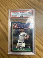 2025 Bowman Jackson Jobe - ROY Favorites Navy Mojo /175 PSA 9