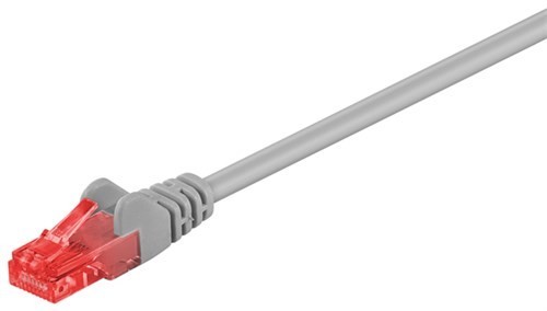 3x CAT 6, câble patch U/UTP, CU, LSZH, (); CAT 6-1500 U/UTP CU GRIS 15,0m