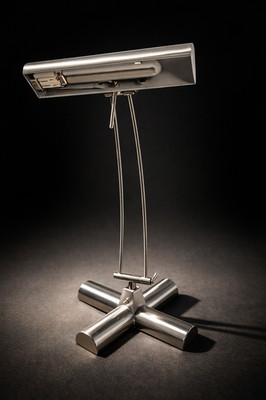 Adjustable Stainless Steel Desk Lamp Modern Industrial Table Light Metal Base