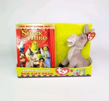 Sheek The Third - DVD Gift Pack & Donkey Ty BEANIE BABY Plush NEW Sealed