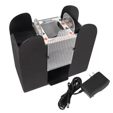 GSE Games & Sports Expert 6-Deck Automatic Card Shuffler, AC/DC-Power & Batte...