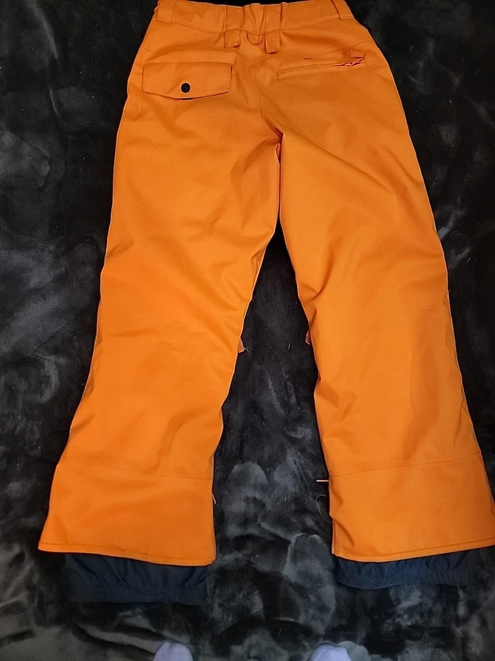 Pantalones de snowboard Foursquare Outerwear naranja y azul marino para hombre talla extra pequeña Foto 4 de 4