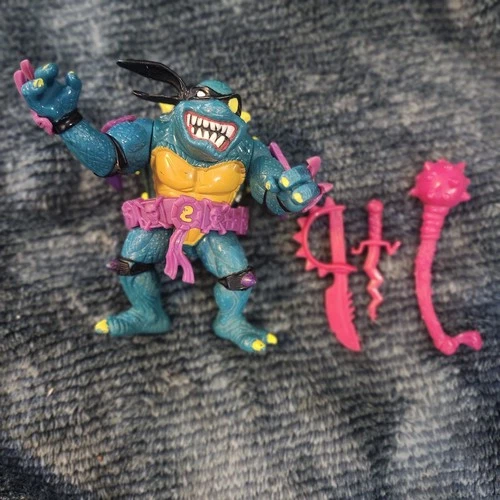 Vintage 1990 Teenage Mutant Ninja Turtles TMNT Slash Action Figure Playmates
