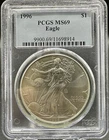 1996 $1 Silver Eagle PCGS MS69 Classic Label ASE Coin Philadelphia