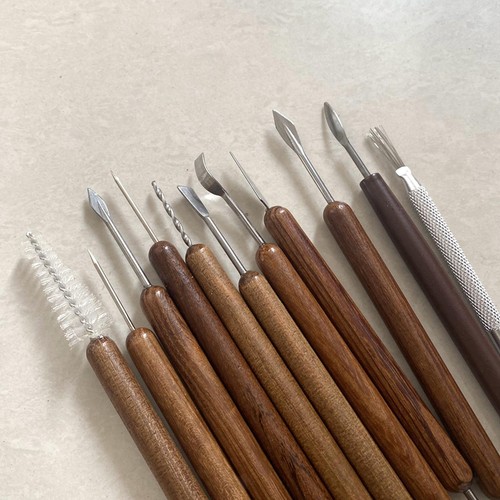 11 Pieces Polymer Clay Tools Set Portable for Engraving DIY Crafts Polishing - Picture 3 of 11