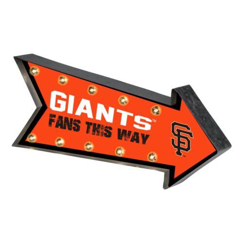San Francisco Giants Arrow Marquee Sign - Light Up - Room Bar Decor NEW 18"  - Picture 1 of 1