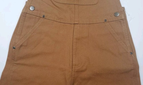 NWT Carhartt Loose Fit Duck Bib Overalls Boys Size 8 Brown Double Knee CM8601 - Picture 9 of 17