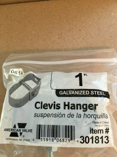 American Valve Clevis Hanger Galvanized Steel (Single Pack) 1" - Photo 3/3