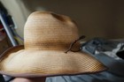 SUNDANCER S/M women's distressed straw look sun hat with hat strap  — photo 5