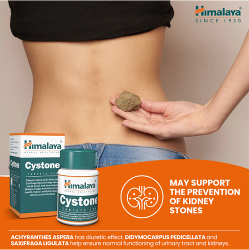 Cystone Himalaya 60 Tabs Kidney Support, Urinary Health, Stone Dissolver UK - Picture 3 of 8