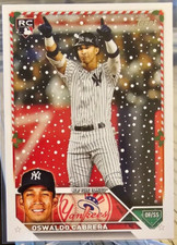 2023 Topps Holiday Oswaldo Cabrera RC #H163 New York Yankees