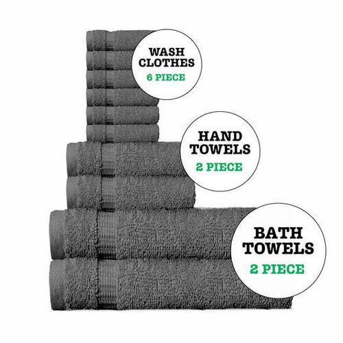 Wear Sierra Hamptons Luxus Türkisches Handtuch Set 10-teilig, 100 % Türkische Baumwolle - Bild 2 von 13