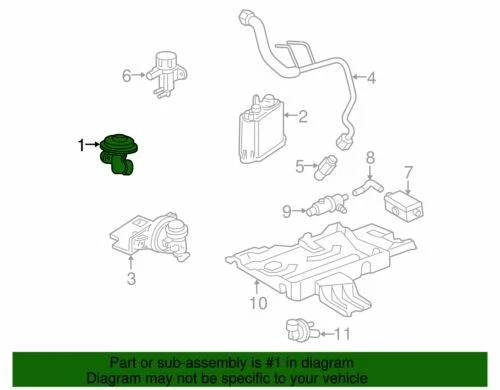 Válvula de recirculação de gás Xl3Z9D475Ca nova do fabricante Ford 1997-2007 escape E150 E350 XLT - Imagem 2 de 2