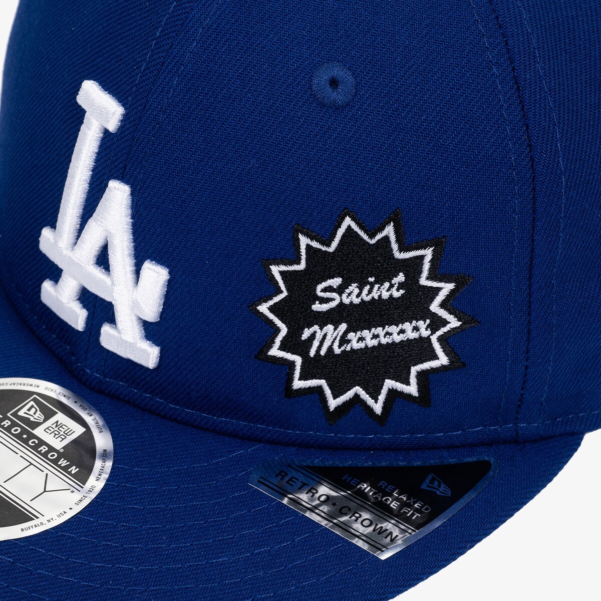【新品】©SAINT Mxxxxxx×MLB×NEWERA/LA Dodgers MLB X Saint Mxxxxxx LA Dodgers Dark Blue Retro Crown 9FIFTY