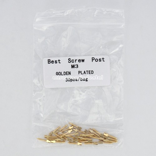 30/120/240Pcs Dental Root Canal Pins Conical Screw Posts Gold Plated/Titanium/SS - Picture 64 of 129