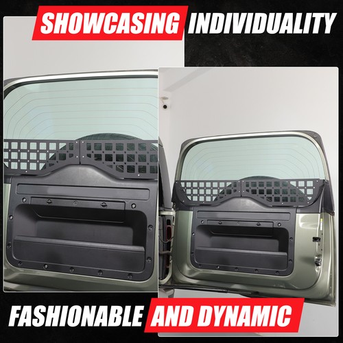 Puerta trasera ventana almacenamiento valla molle panel rack moldura para LR Defender L663 2020+ - Imagen 13 de 24