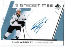 22/23 2022 SP AUTHENTIC HOCKEY SIGN OF THE TIMES AUTO CARDS SOTT-XX U-Pick List