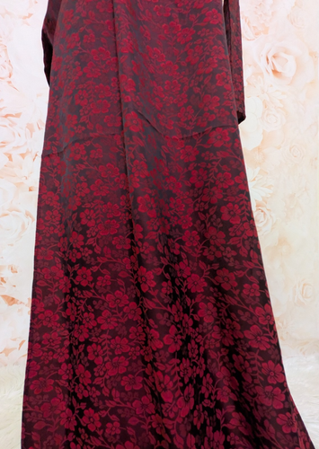Ao Dai Lụa Thái Tuấn Cổ Thuyền Đính Pha Lê size L (Ngực 90, Eo 76 cm) kèm quần - Picture 5 of 7