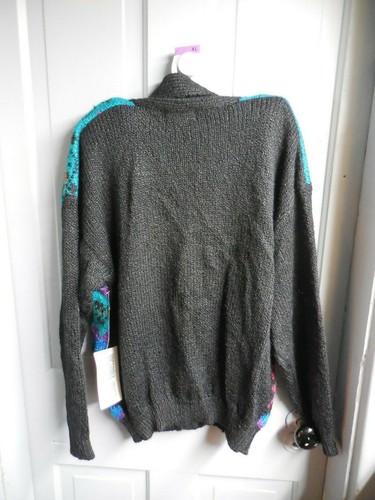 Cardigan vintage Victoria Jones Petites collo cappuccio nuovo con etichette taglia PM - Foto 2 di 7