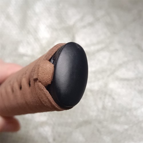 Tsuka Hilt Alloy Fuchi Kashira Leather Ito F Japanese Katana Sword Handle Parts - Picture 5 of 10