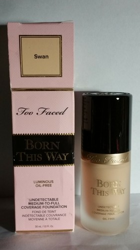 Too Faced Born This Way Natural Finish Foundation Swan Full Size BNIB - Picture 7 of 12