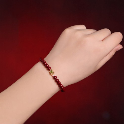 Feng Shui Calabash Cinnabar Bracelet, Fengshui Cinnabar Wealth Bracelet - Picture 3 of 9