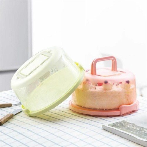 Dessert Cover Case Kitchen Tool Plastic Round Cake Storage Container Carrier Box - Picture 2 of 12