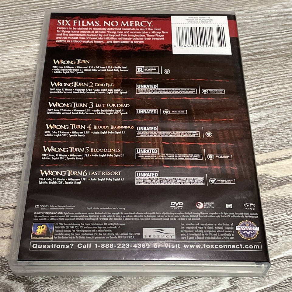 wrong-turn-1-6-dvd-6-disc-set-horror-eliza-dushku-slasher-backwoods