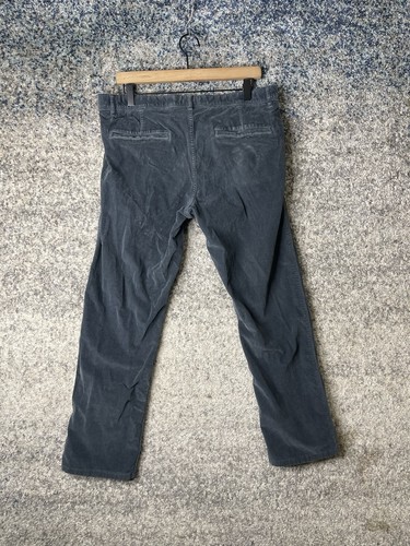 THEORY Pants Mens Haydin Size 33x27 Straight Slim Fit Stretch Corduroy Gray - Picture 3 of 8