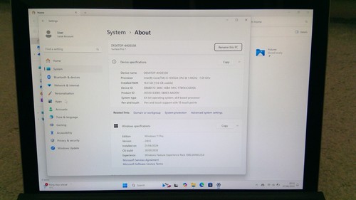 Microsoft Surface Pro 7 12.3" Tablet - i5-1035G4 16GB RAM 256GB Win11 -Ref 4 - Afbeelding 4 van 24
