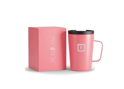 IRON °FLASK Grip Coffee Mug, Leak Proof, Vacuum Insulated Stainless Steel Bottle