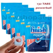 132 PASTIGLIE CAPSULE LAVASTOVIGLIE TABS DETERSIVO FINISH POWERBALL 6 CONFEZIONI