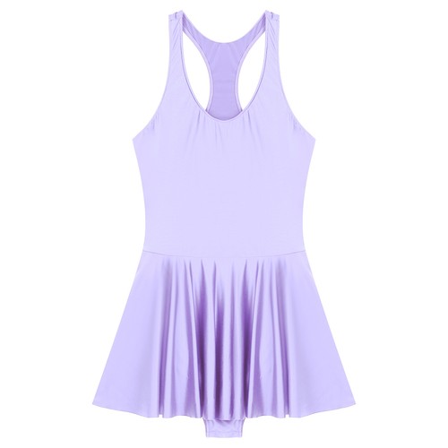 Women's Body-con Dress One-Piece Sleeveless U Neck Leotard Dresses for Sports - Picture 40 of 187