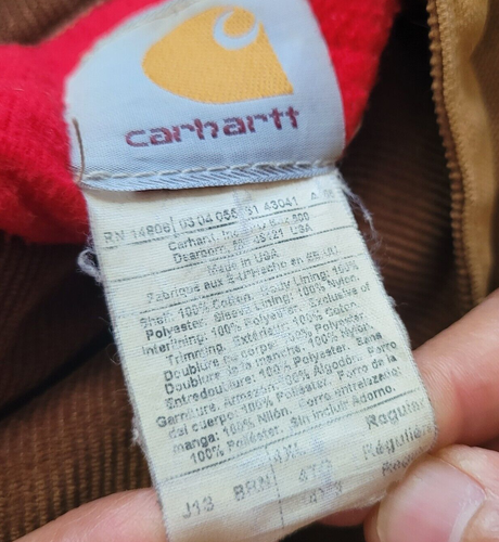 VTG Carhartt Santa Fe Mens Jacket 4XL Lined J13 BRN Union Labor Made USA READ - Picture 12 of 18
