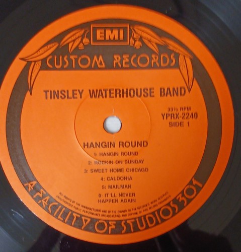 Tinsley Waterhouse Band ‎- Hangin' Round OZ 1985 EMI Custom Records LP - Blues - Picture 3 of 6