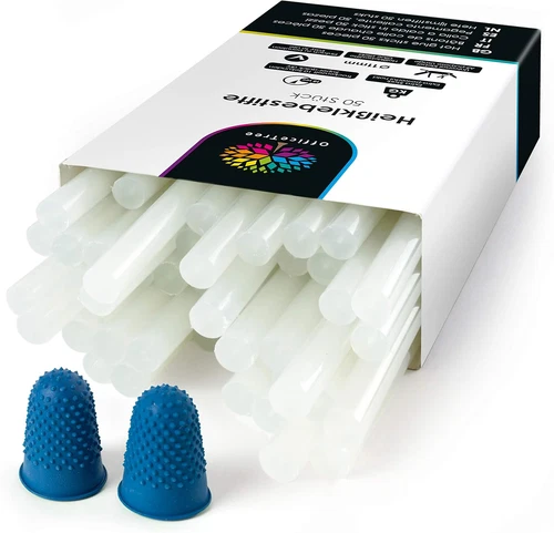 50X Stick Colla a Caldo 11Mm X 200 Mm - Colla a Caldo Extra Forte per Le Pistola