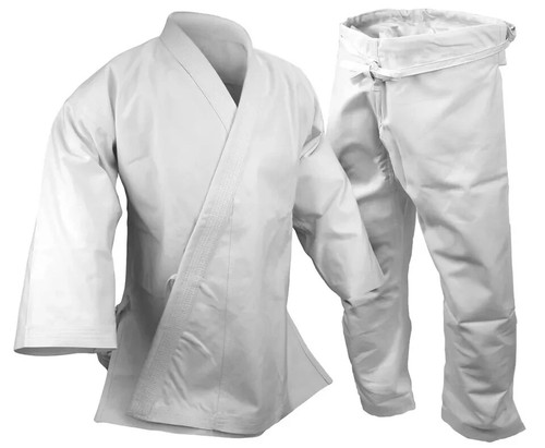 14 oz Ultra Heavyweight Cotton Karate Uniform Martial Arts Gi Black or White - Picture 2 of 15