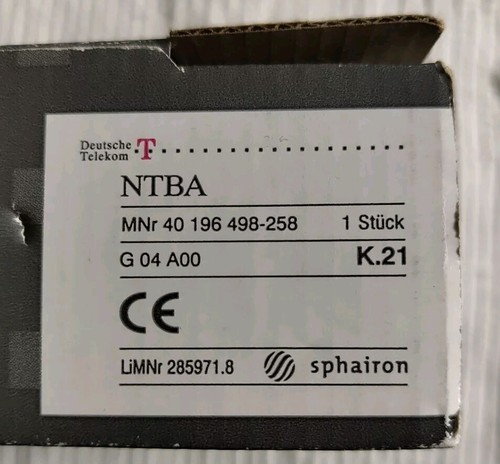 TELEKOM NTBA SPHAIRON 40 196 498-258 ISD N - Bild 3 von 4
