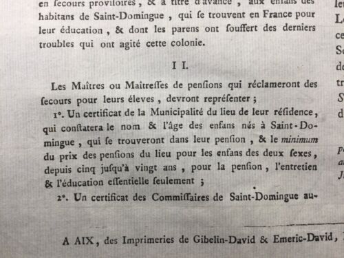 Haiti Enfants De Saint Domingue 1792 Antilles Colonie Revolution Française Aix - Picture 3 of 8