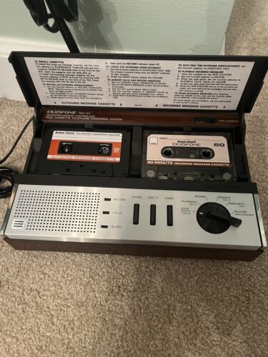 Vintage Radio Shack Duofone (TAD-311/43-390 A) Answering System - Tested! Works - Zdjęcie 3 z 11