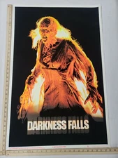 Original 23"X35" #1829 Darkness Falls Blacklight Felt Poster Scorpio